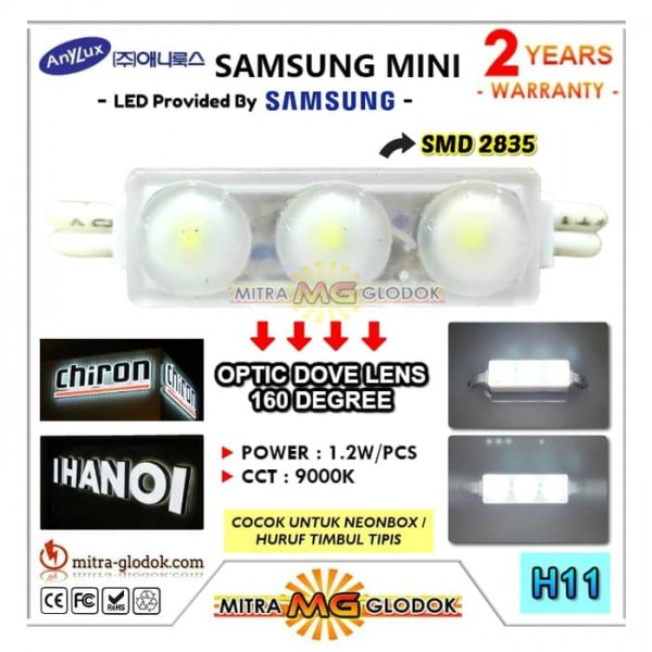 LED Module ANX Mini Korea SMD 2835 | 3 Mata - Putih